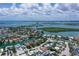 An elevated view of a home and it's location near the water at 444 S Polk Dr, Sarasota, FL 34236