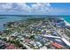 An elevated view of a home and it's location near the bay at 444 S Polk Dr, Sarasota, FL 34236