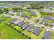 An aerial shot reveals well-maintained houses with ample lawns, situated beside ponds in a peaceful neighborhood at 6528 166Th E Pl, Parrish, FL 34219