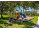 A colorful playground with slides and swings offers a fun recreation space for  at 6845 74Th Street E Cir, Bradenton, FL 34203