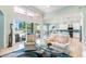 Bright, open living room with sliding glass doors and view of outdoor entertaining area at 7521 Aralia Way, Seminole, FL 33777