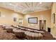 Well-appointed home theater with comfortable seating and optimal viewing experience at 800 N Tamiami Trl # 405, Sarasota, FL 34236