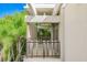 Overhead shot of a balcony featuring modern architecture and privacy fencing at 804 N Shore Dr, Anna Maria, FL 34216