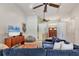 Living room with bright, natural light entering through glass brick foyer wall at 8717 Misty Creek Dr, Sarasota, FL 34241