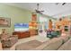 Open floor plan from the living room into the kitchen and wet bar areas at 8717 Misty Creek Dr, Sarasota, FL 34241