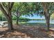 Scenic lake view framed by mature trees, offering a serene and peaceful setting at 12814 Daisy Pl, Bradenton, FL 34212