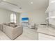 Living room features abundant natural light and a convenient wet bar for entertaining at 12814 Daisy Pl, Bradenton, FL 34212