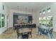 Stylish community kitchen with modern appliances, a spacious island, and ample seating at 13908 Painted Loop, Parrish, FL 34219