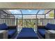 The screened balcony offers a lovely place to unwind and relax with access to the pool at 1753 Dawn St # 305, Sarasota, FL 34231
