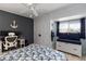 Bedroom featuring nautical decor, study space, and window seat at 1753 Dawn St # 305, Sarasota, FL 34231