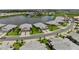 The aerial view displays a well manicured, planned community at 18039 Cherished Loop, Bradenton, FL 34211