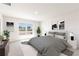 Bright bedroom boasts modern decor, large windows, plush carpet, and contemporary furnishings at 1922 Cobb Trl, Parrish, FL 34219