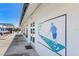 Exterior view of the Bradenton Shuffleboard Club building with a colorful mural at 2115 9Th W Ave # 3D, Bradenton, FL 34205