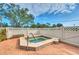 Private hot tub offers a relaxing retreat with a surrounding fence and pavers at 21405 Olean Blvd # 224, Port Charlotte, FL 33952