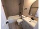 Updated bathroom featuring a modern vanity and tiled shower at 2629 14Th S Ave, St Petersburg, FL 33712