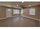 The living room has a ceiling fan, recessed lighting and natural light from the windows at 2629 14Th S Ave, St Petersburg, FL 33712