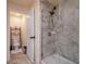 Bathroom features a glass-enclosed shower and a separate toilet room for added convenience at 3524 Brownwood Ter, North Port, FL 34286