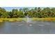 Scenic pond view featuring a fountain and natural surroundings, ideal for relaxation and enjoying nature at 5080 Timber Chase Way, Sarasota, FL 34238