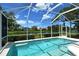 Private screened pool offering a refreshing escape with scenic lake views at 5080 Timber Chase Way, Sarasota, FL 34238