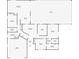 Detailed floor plan showcasing layout of rooms including the kitchen, bedrooms, lanai, and garage at 5124 Palm Aire Dr, Sarasota, FL 34243