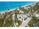 Aerial view featuring beach access and waterfront living at 6005 N Beach Rd # 16, Englewood, FL 34223