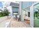 Charming patio with brick pavers and bay view, perfect for relaxing outdoors at 6005 N Beach Rd # 16, Englewood, FL 34223