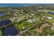 Gorgeous aerial view of neighborhood featuring ponds and abundant greenery, showcasing the beautiful property at 1408 99Th Nw St, Bradenton, FL 34209