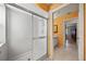 Clean bathroom with a walk-in shower and neutral colors, ensuring a calm atmosphere at 2181 Harbourside Dr # 1403, Longboat Key, FL 34228