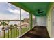 This balcony has lake views with access to storage and living area at 3635 Lake Bayshore Dr # J-410, Bradenton, FL 34205