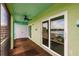 This spacious balcony has lake views and sliding doors to the home at 3635 Lake Bayshore Dr # J-410, Bradenton, FL 34205
