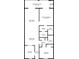 Floor plan showcasing the layout of the home with measurements for each room at 3635 Lake Bayshore Dr # J-410, Bradenton, FL 34205