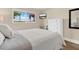 Inviting bedroom with a view to outside and lots of storage at 3850 Catalina Dr, Bradenton, FL 34210
