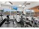 Brightly lit fitness center with treadmills, exercise bikes, and a view of the outdoors at 3850 Catalina Dr, Bradenton, FL 34210
