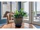Cozy living area featuring wicker chairs and view of the water at 3850 Catalina Dr, Bradenton, FL 34210