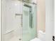 Bathroom featuring a large shower stall with glass door at 4532 Chinkapin Dr, Sarasota, FL 34232