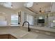 Kitchen with large sink overlooking the living room at 695 Rivendell Blvd, Osprey, FL 34229