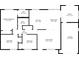 Detailed floor plan showcasing layout of bedrooms, bathrooms, kitchen, and living spaces at 7164 Gama Ct, North Port, FL 34287