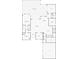 Detailed floor plan showing layout of the house, including bedrooms, bathrooms, kitchen, living areas, and patio with pool at 7605 Haddington Cv, Lakewood Ranch, FL 34202
