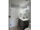 Bathroom featuring modern vanity with a new faucet and modern light fixture at 811 24Th Street E Ct, Bradenton, FL 34208