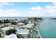 An aerial view of waterfront homes with serene docks and stunning community views at 999 Inlet Cir # 103, Venice, FL 34285