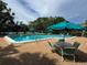 Community pool features a lounging area, tables and chairs and clear blue water for those hot summer days at 3810 75Th W St # 137, Bradenton, FL 34209