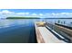 Community dock featuring bench seating offers residents a peaceful waterfront experience at 4380 Exeter Dr # 204, Longboat Key, FL 34228