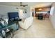 Open floor plan living space features a kitchen and combined living and dining areas at 4805 Rilma Ave # 106, Sarasota, FL 34234
