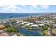 Breathtaking aerial view of waterfront condos with boat docks and easy access to the ocean at 522 Pine Ave # 8B, Anna Maria, FL 34216