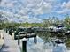 Community boat slips featuring modern floating docks and convenient access to the water at 5620 Whitehead St, Bradenton, FL 34203