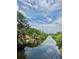 Scenic water view of a canal lined with mangroves and an array of kayaks on the edge at 5620 Whitehead St, Bradenton, FL 34203