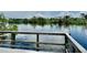 Scenic view from the observation deck overlooking the calm water, with clear blue sky at 5620 Whitehead St, Bradenton, FL 34203