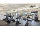 Bright gym featuring stationary bikes, treadmills, and elliptical machines for a complete workout experience at 5927 Maidenstone Way, Palmetto, FL 34221