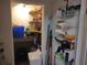 Organized pantry featuring shelving for ample storage of groceries and household items at 6821 Fairview Ter # 6821, Bradenton, FL 34203