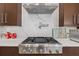Gourmet kitchen features stainless steel range, pot filler, and white counters at 6959 Westchester Cir, Bradenton, FL 34202